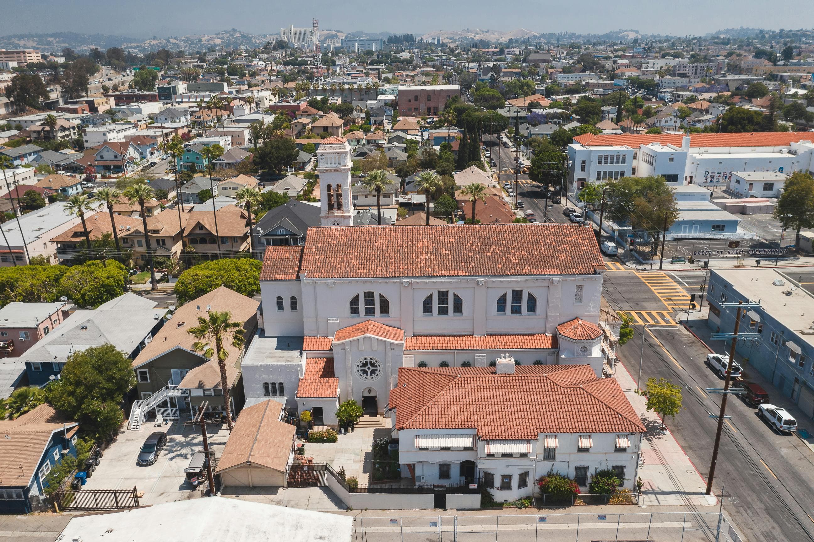 Aerial view of property